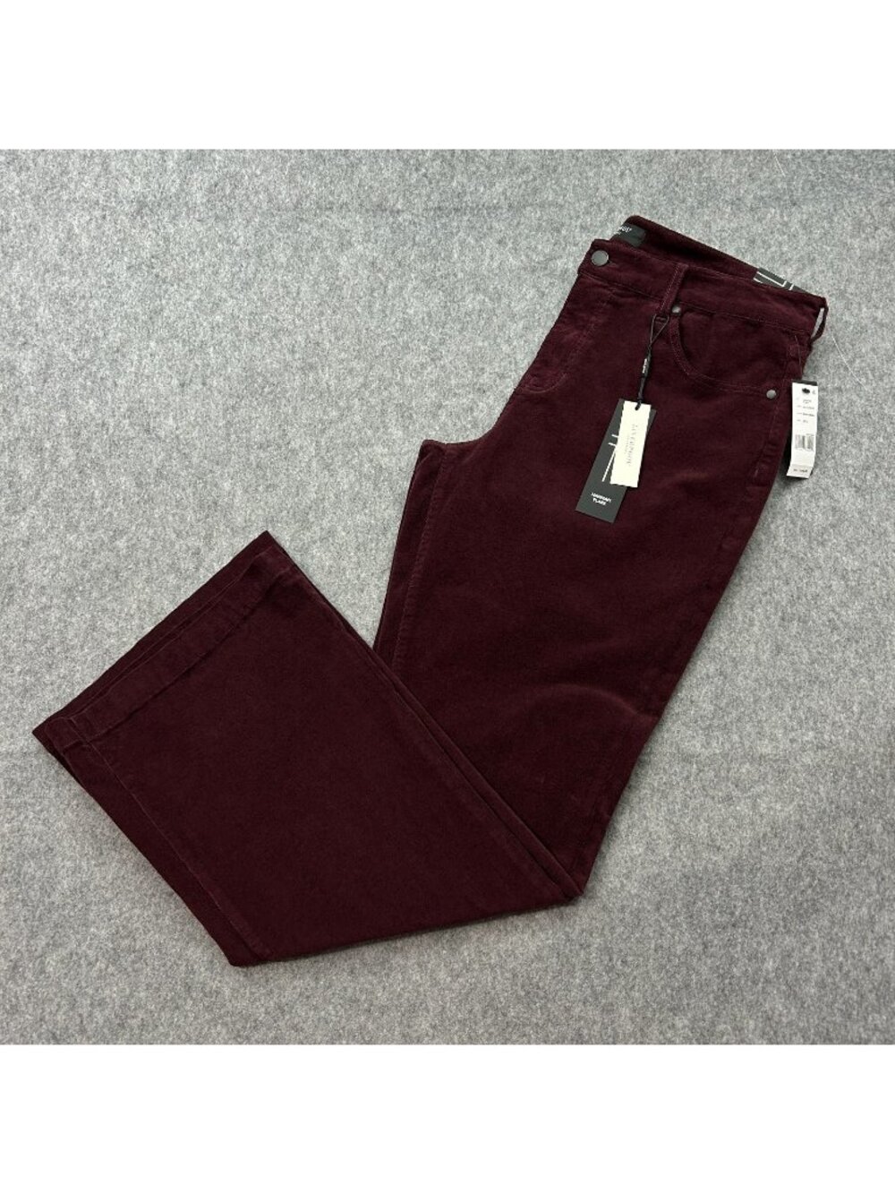 Liverpool Hannah Flare Corduroy Pants Women's Size 14 / 32 Blackberry NWT